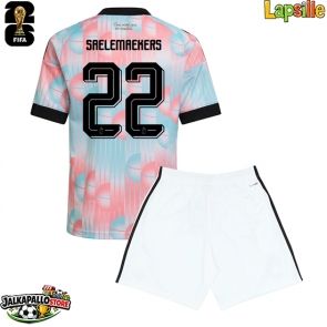 Belgia Alexis Saelemaekers #22 Vieraspaita Lapsille MM-kisat 2026 Lyhythihainen (+ shortsit)